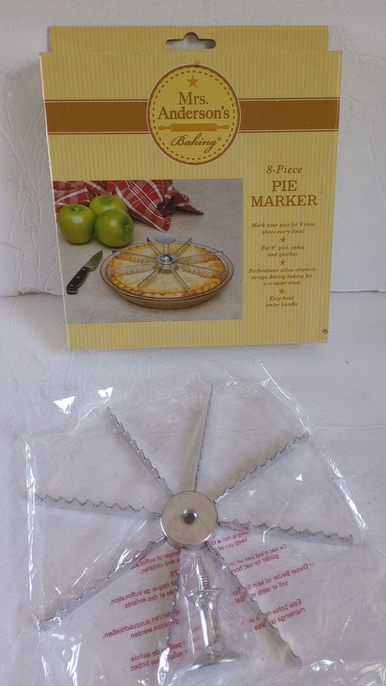 Mrs. Anderson's Baking Metal Pie Marker Guideline Portion Divider 8 Slice