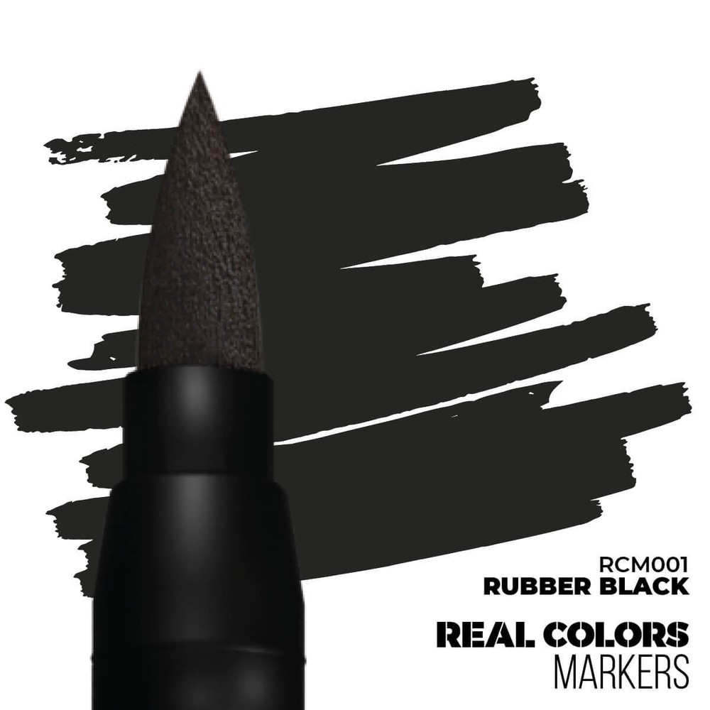 AK Interactive Acrylic Paint Marker Rubber Black
