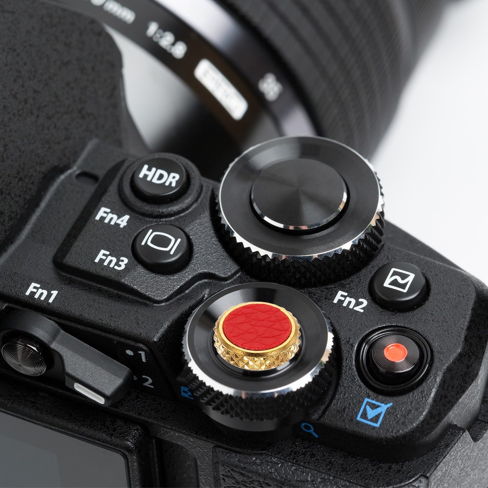 2Pcs Shutter Button (Dark Brown) Camera Soft Release Button Threaded, for Fuji