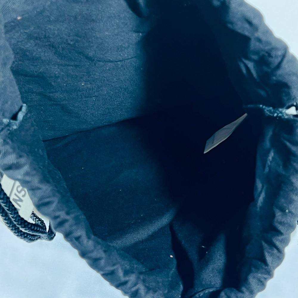 Vans Bench Bag Backpack Black Red White Classic Logo Drawstrings Closure