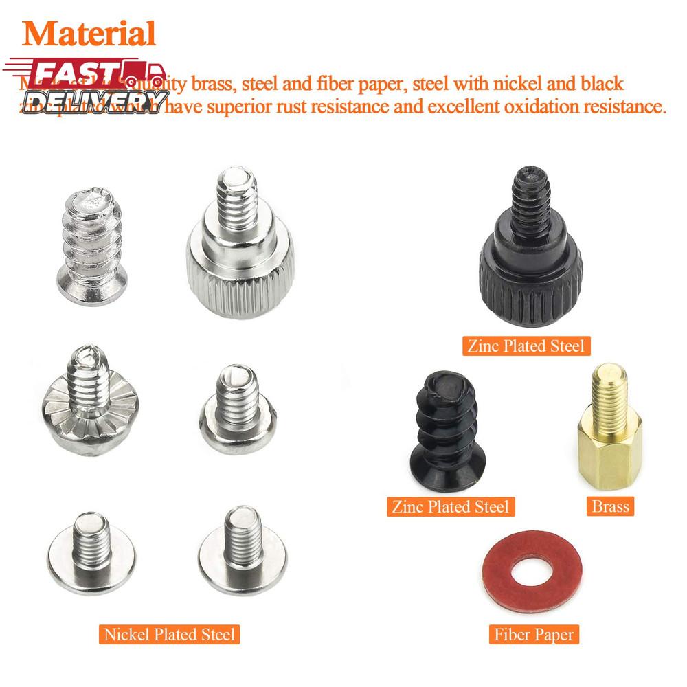 360 Pieces Computer Standoffs Screws Assortment Kit for Hard Drive Computer Case