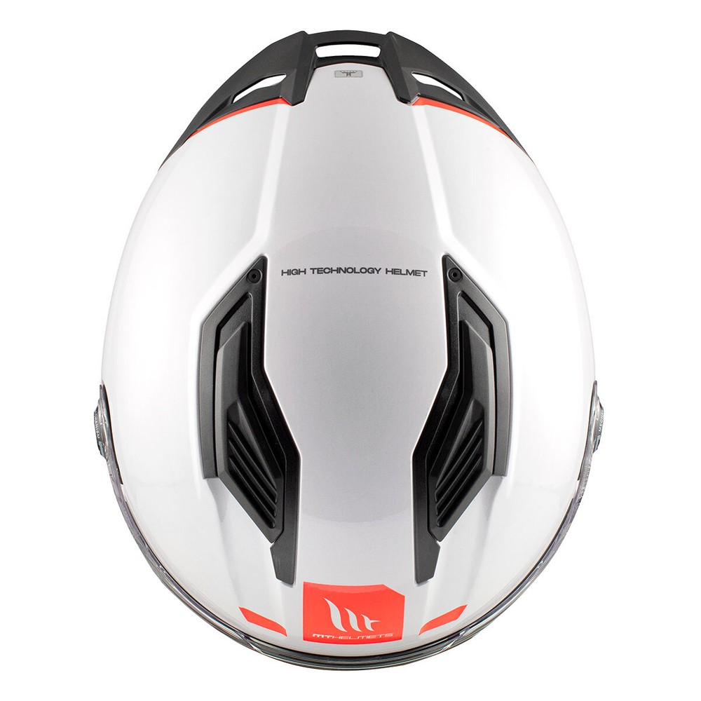 Full Face Helmet MT Helmets Stinger 2 Solid A0 Glossy White