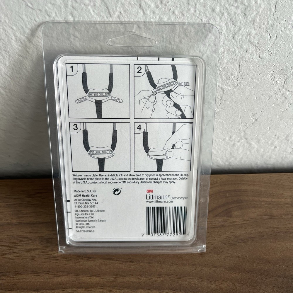 3M Littmann Stethoscope Identification Tag, Black, 40007