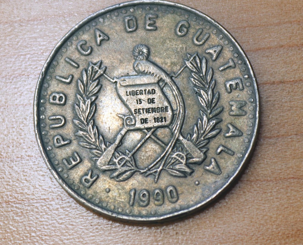 1990 Guatemala 25 Centavos