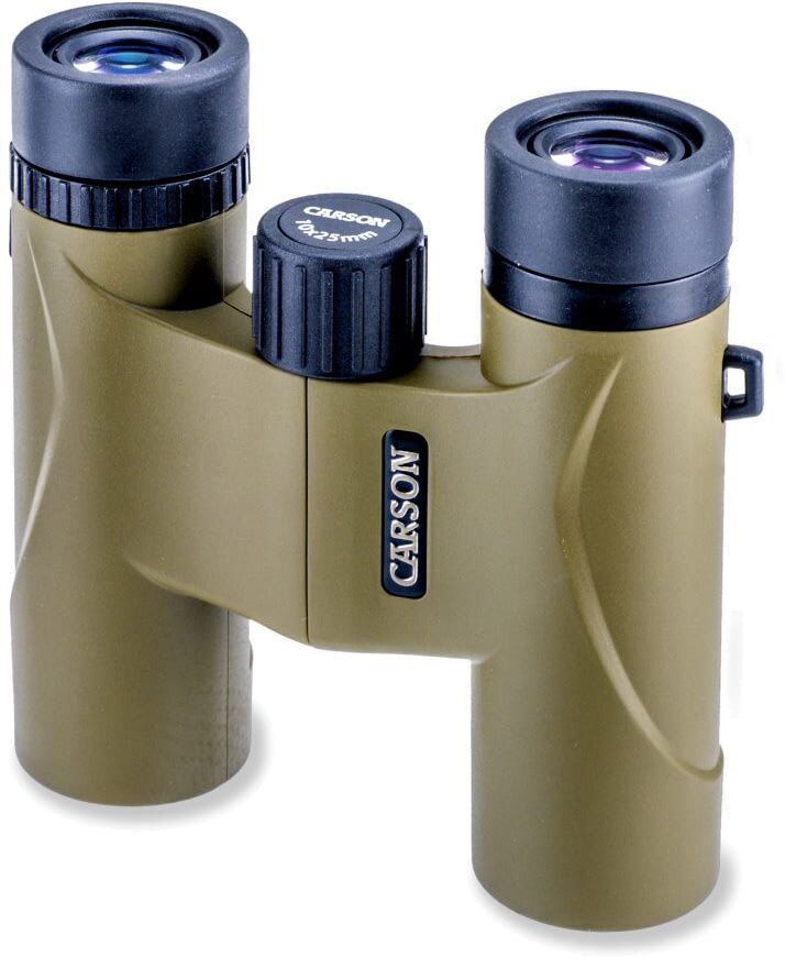 Carson Stinger 10x25 Compact Binocular, Brass, HW-025