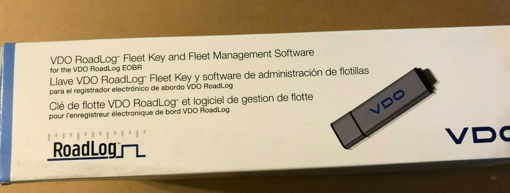 VDO RoadLog Fleet Key and Fleet Management Software NOS