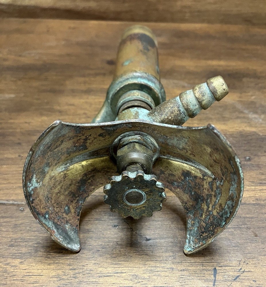 Antique Copper Bunsen Burner PRECISION SCIENTIFIC CO.