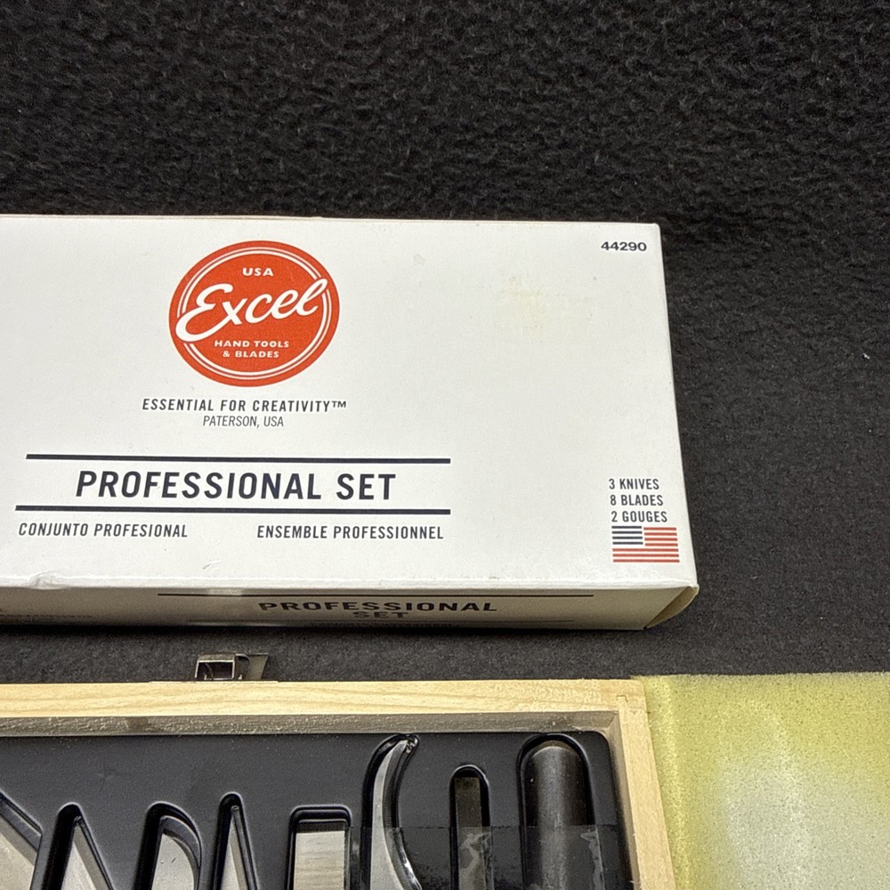 EXCEL 44290 Hobby Knife Set Professional 3 Knives 13 Different Blades Gouges