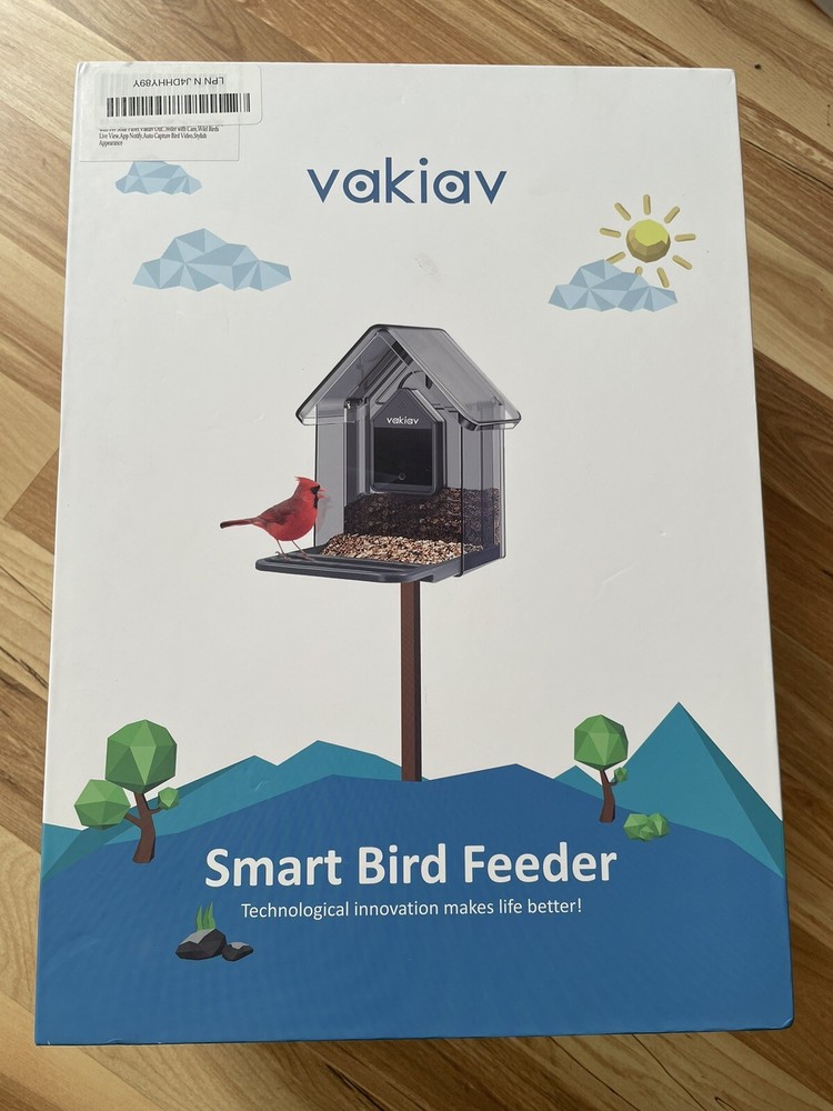 Vakiav Smart Bird Feeder with Camera - New Open Box