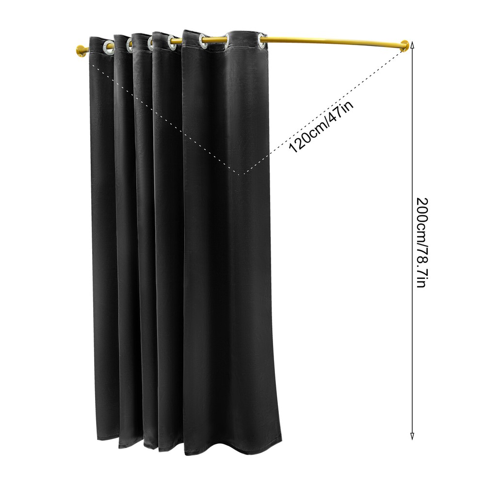 C-Shaped Privacy Protection Changing Room for Corners, Wall-Mounted Design