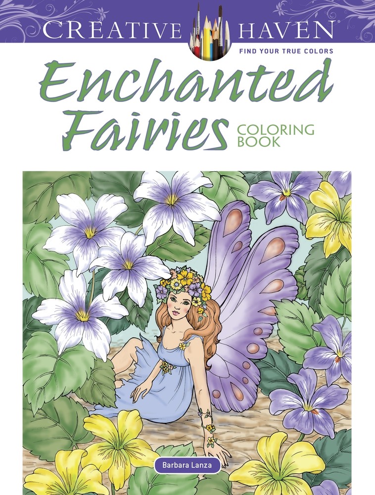 Creative Haven: Enchanted Fairies Coloring Book-