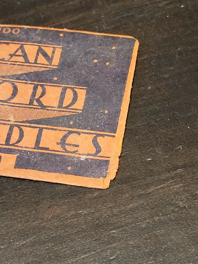 Gramophone phonograph needle packet American record empty