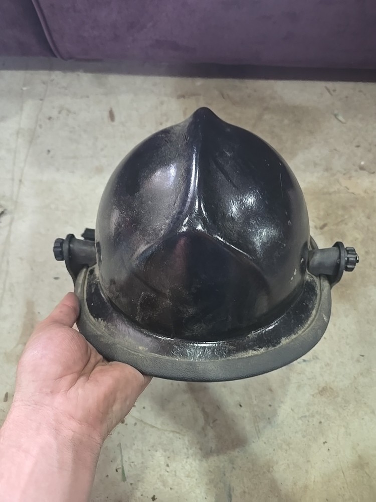Black Fire Fighter Helmet