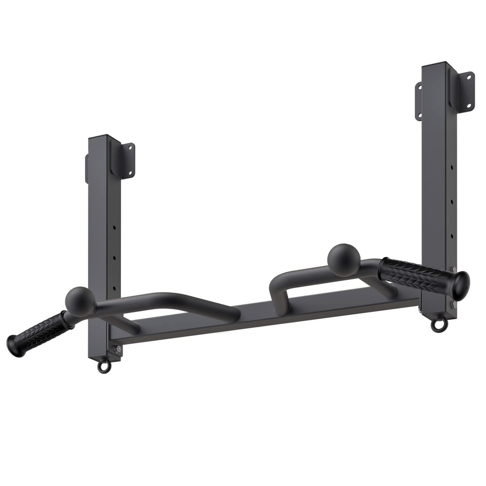 32" Ceiling Mounted Pull Up Bar - Heavy Duty, Highly Adjustable, Multifunctio...