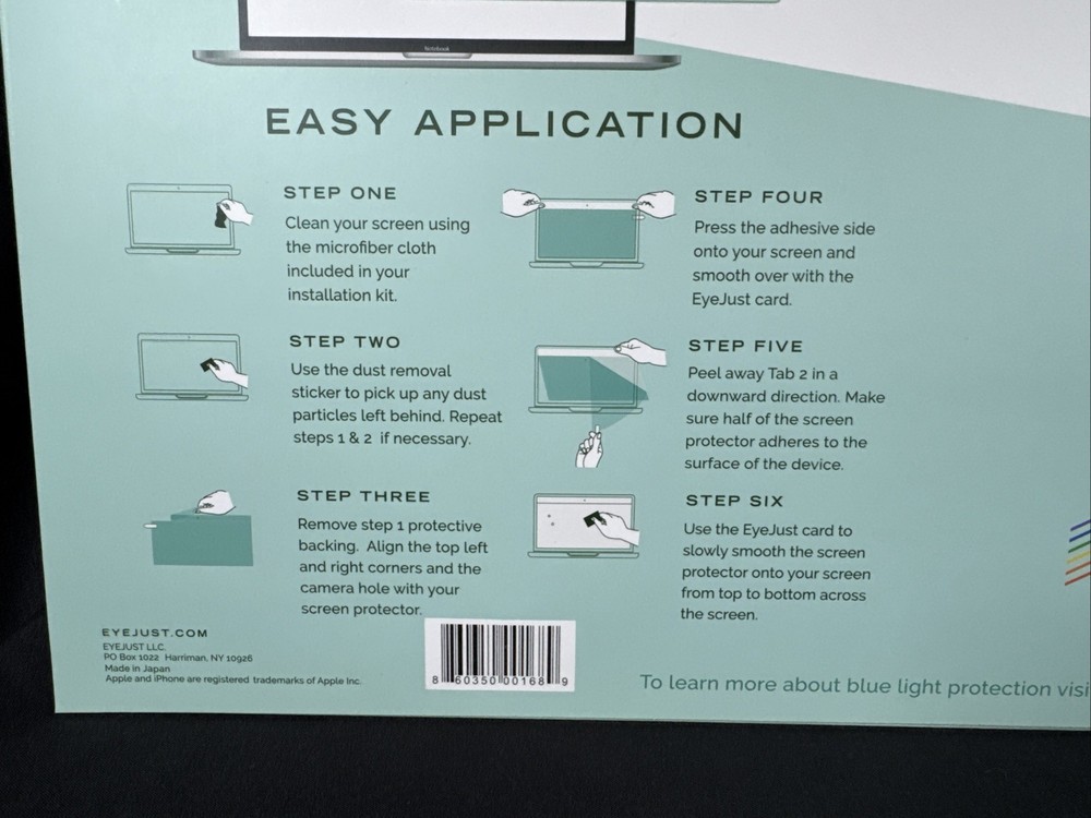 ✨Eye Just Macbook 13 Blue Light Blocking Computer Screen NIP✨