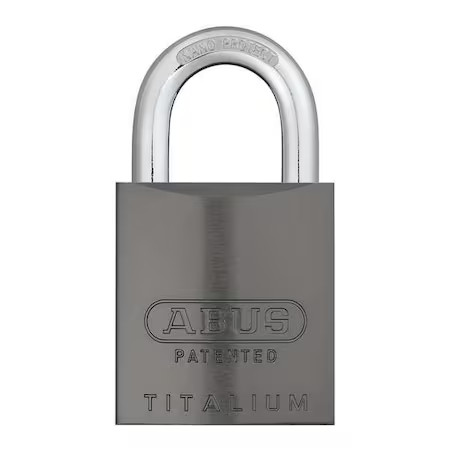 Abus 83Al-Ic/40 Titanium Padlock, Coreless, Long Shackle, Rectangular Aluminum