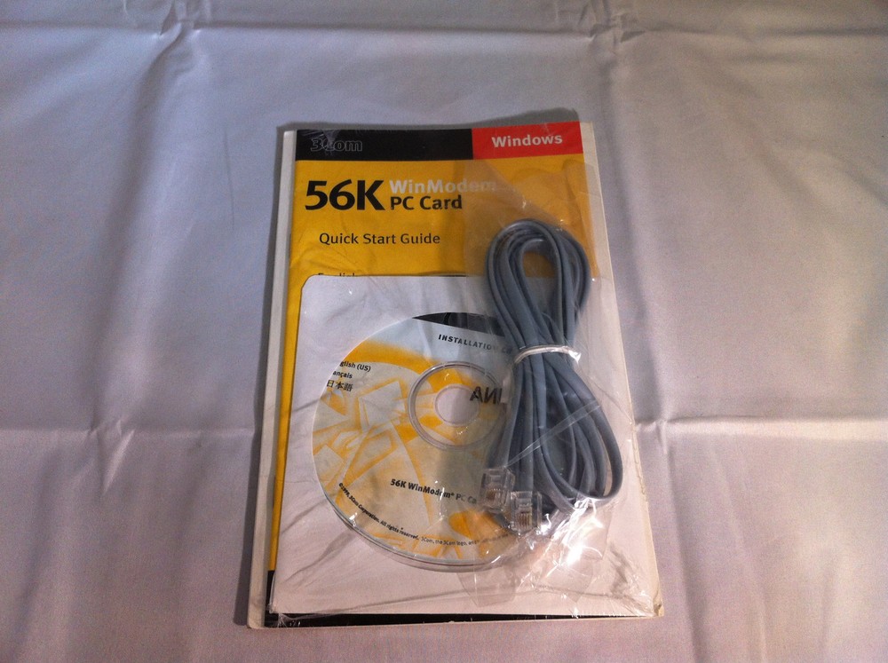3Com 56K WinModem PC Card Accessory Pack