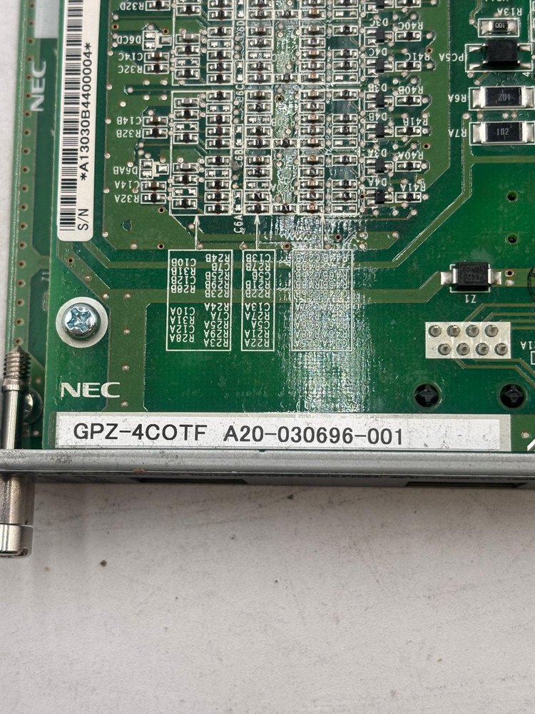 NEC GCD-4COTB Analog Trunk Card w/ GPZ-4COTF