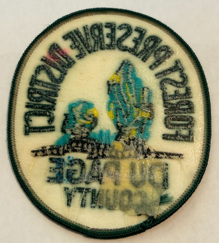 Du Page County Illinois Forest Preserve District Patch Unused