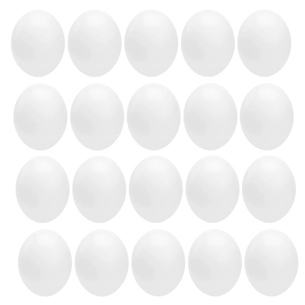 24 Pcs Brooding Training Eggs Pretend Artificial Bird for Nesting Canary Fake