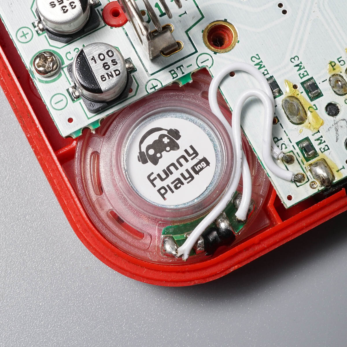 FunnyPlaying Gameboy Color Pocket Replacement Speaker Clear Game Boy GBC GBP MGB