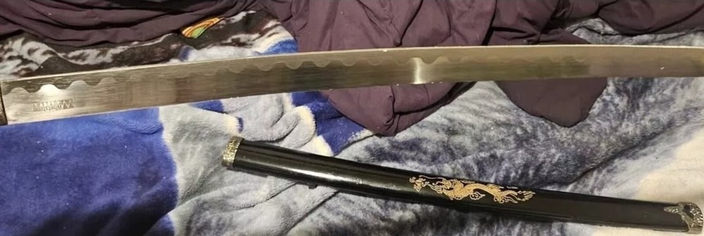 Unsharpened Stainless Steel Duel Katana Set