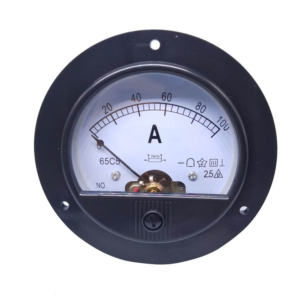 New DC 0~100A Analog AMP Current Pointer Needle Panel Meter Ammeter & Shunt USA