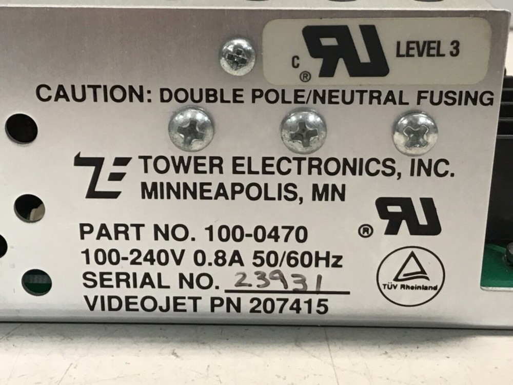 TOWER ELECTRONICS Power Source 100-0470 Used #120355
