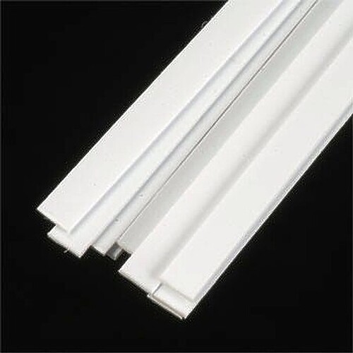 Plastruct Rectangle Strip Styrene .020x5/32 x10 (10) - Model Scratch Building