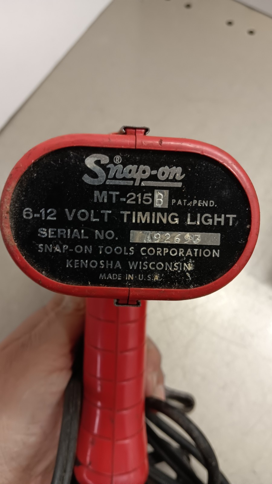 Vintage Snap-On MT-215B Timing Light With Case.