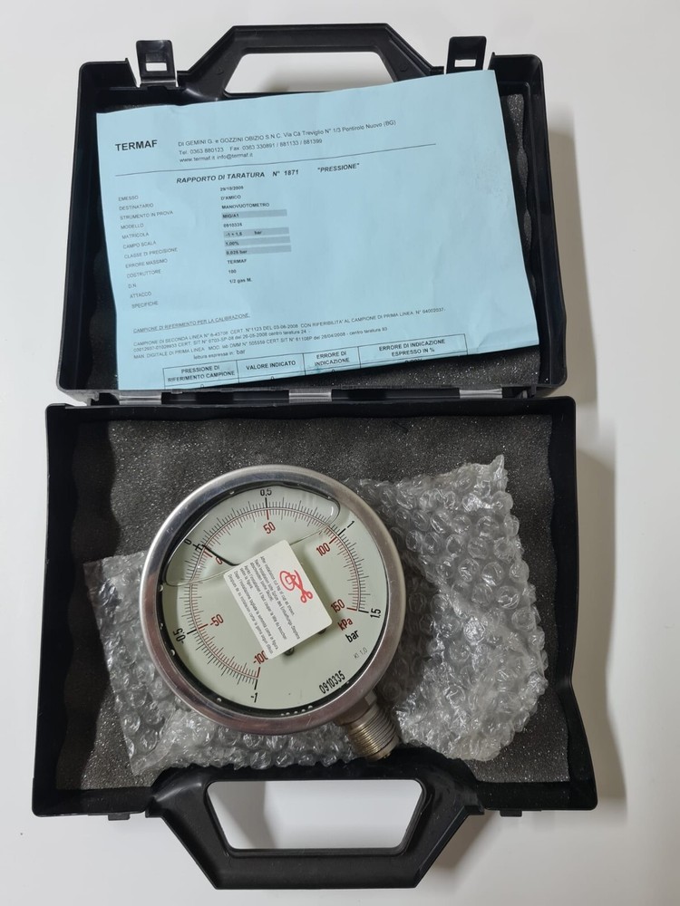 TERMAF MIG/A1 Manometer -1+1.5 Bar