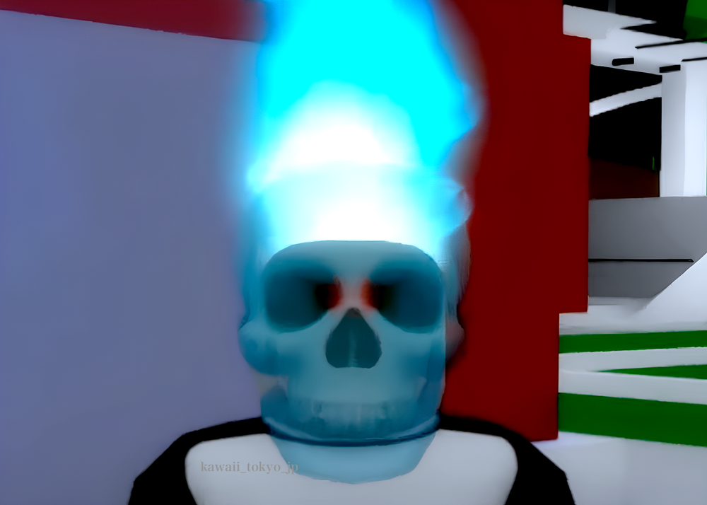 PSL ROBLOX 7-Eleven Japan Blue Inferno Skull Special Effects Code Sent