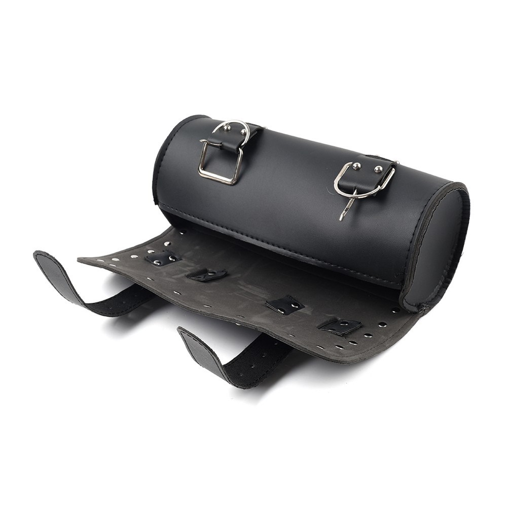 Black Motorcycle Fork Tool Bag Handlebar Bag Storage Saddle Bags