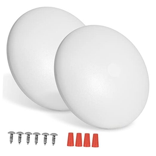 2 Pack RV LED Ceiling Puck Light RV Boat Interior Light DC 2 Pack/Cool White