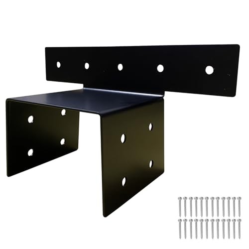 4x4 Wood Post Brackets Black Joist Anchor Connector, New