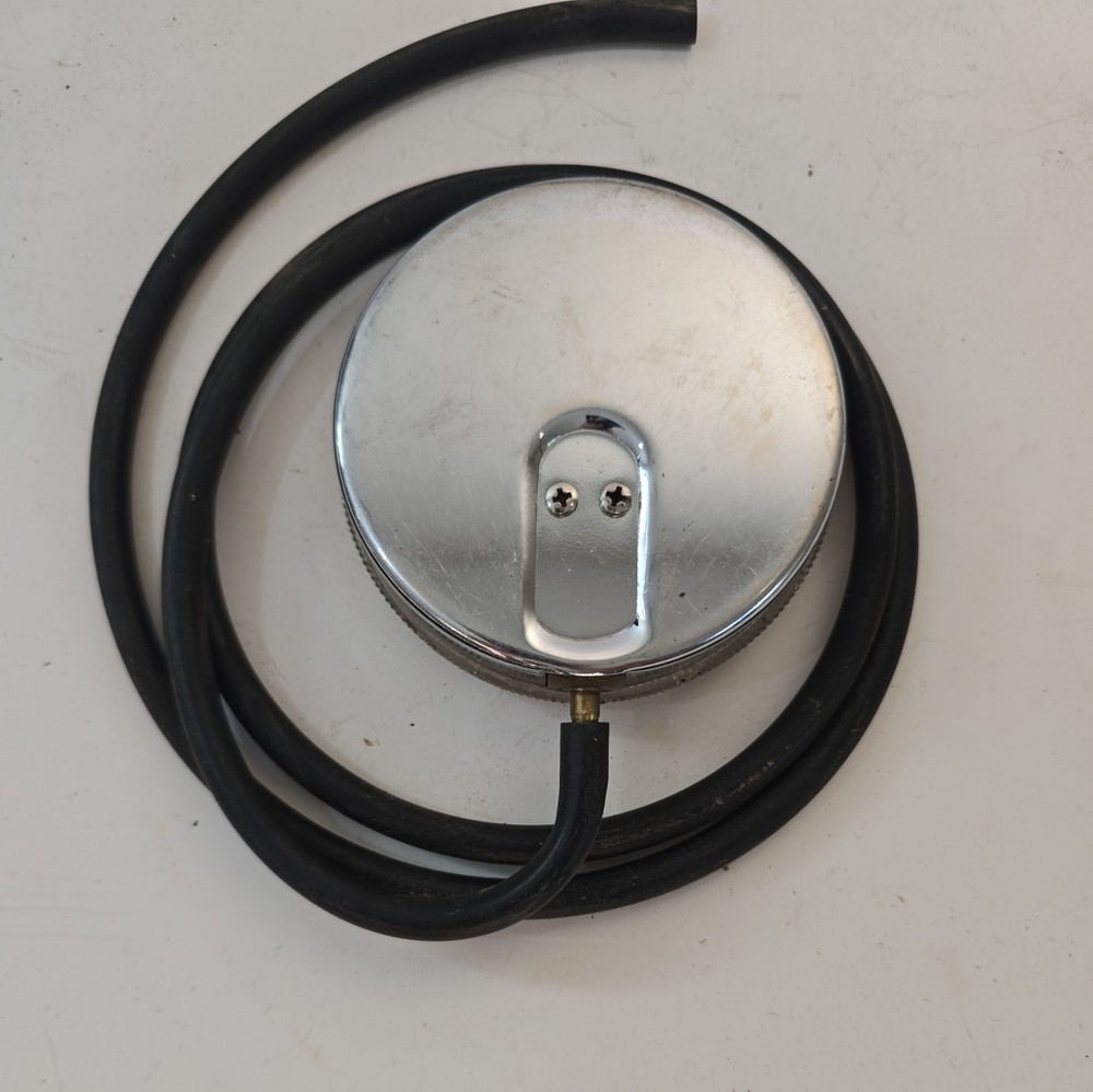 Vintage Sun Engine Vacuum Tester Gauge With Hose