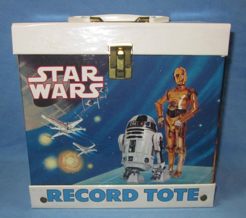 Vintage 1982 Star Wars Record Tote Holder Storage Box for 45s .. New Old Stock