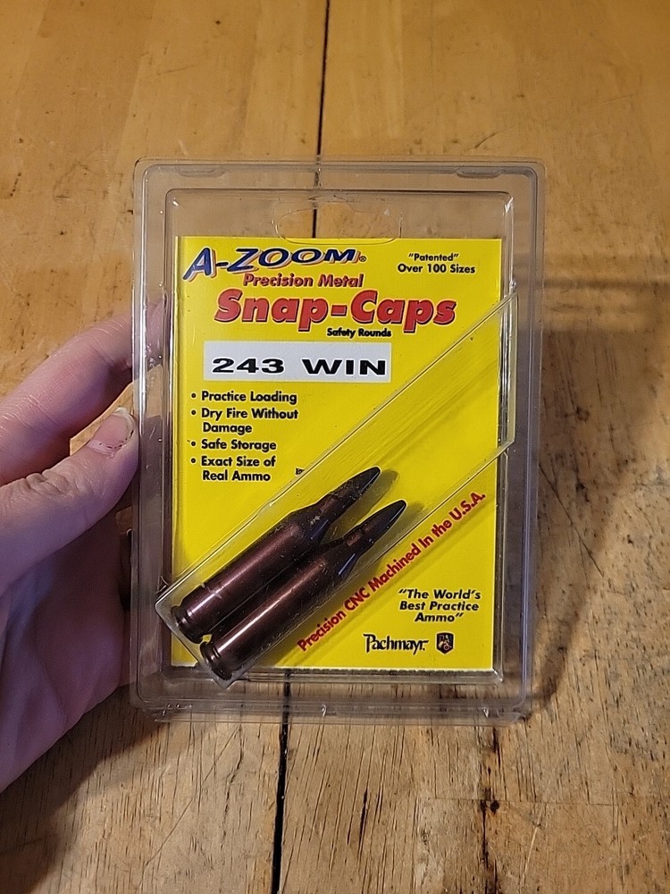 (2) A-Zoom Snap Caps For .243 Win In Original Packaging