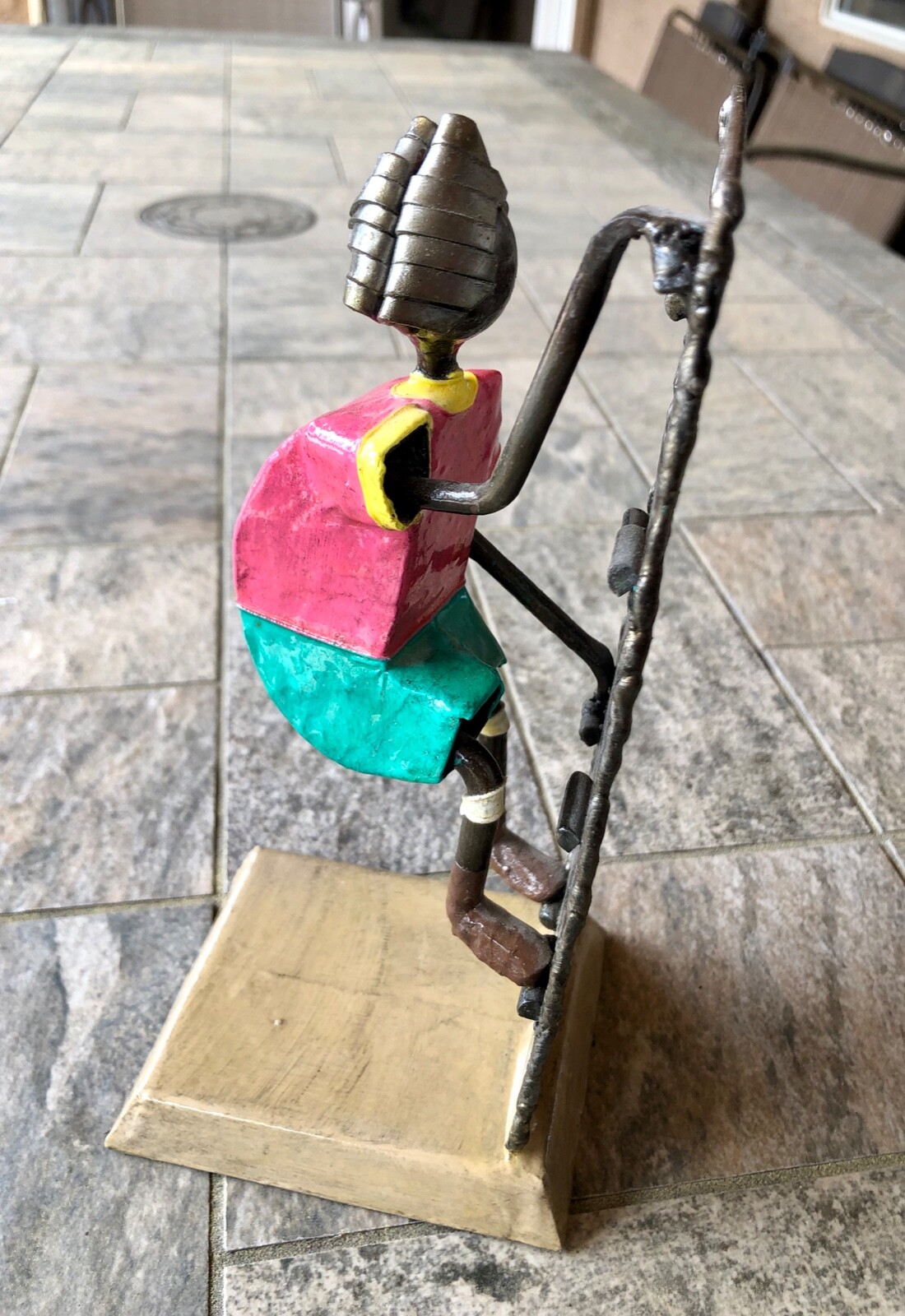 Luis Felguerez Mexican Art Metal Sculpture "The Wall Climber"