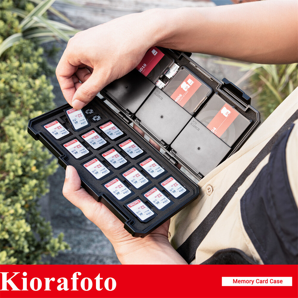 Memory Card Case Holder Storage fr 110 SD Micro SD TF with 3 Removable Slim Case