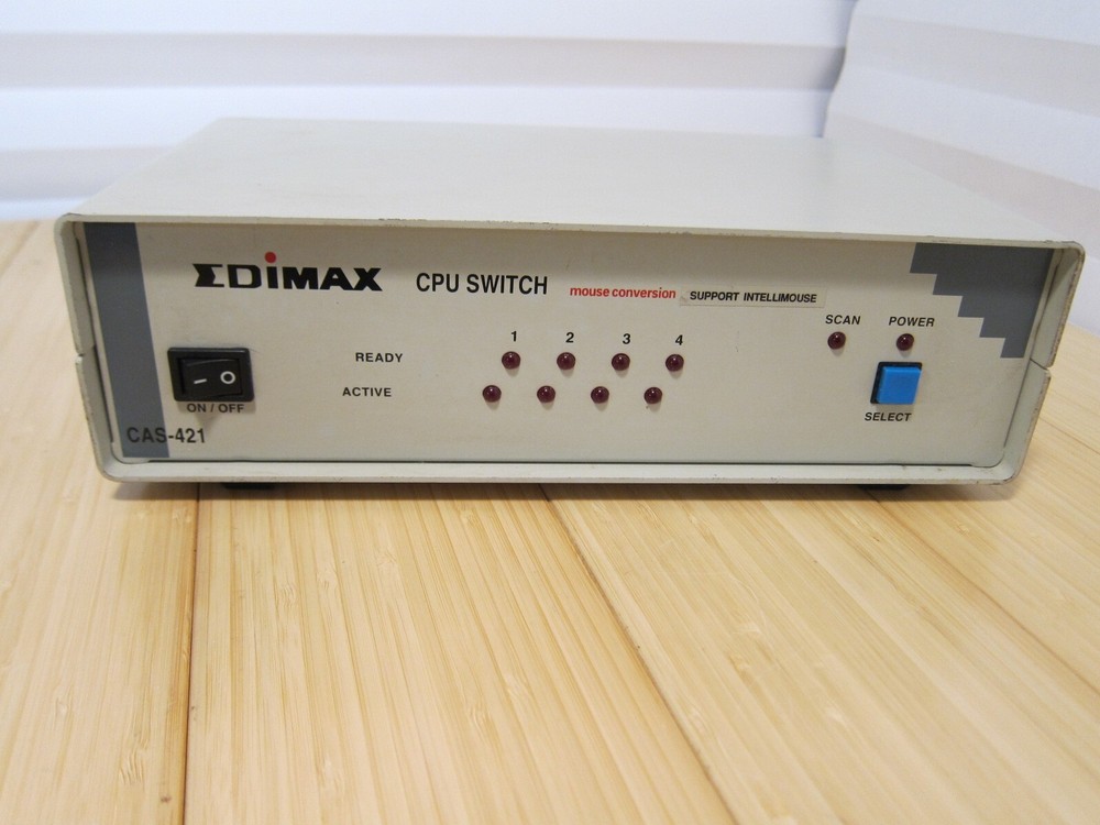 Edimax CPU Switch Mouse Conversion CAS-421 Intellimouse with Power Adapter