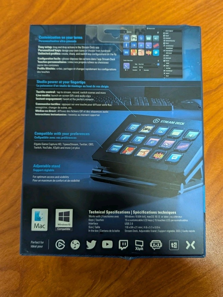 Elgato Stream Deck Live Content Creation Controller - Black, 15 Keys