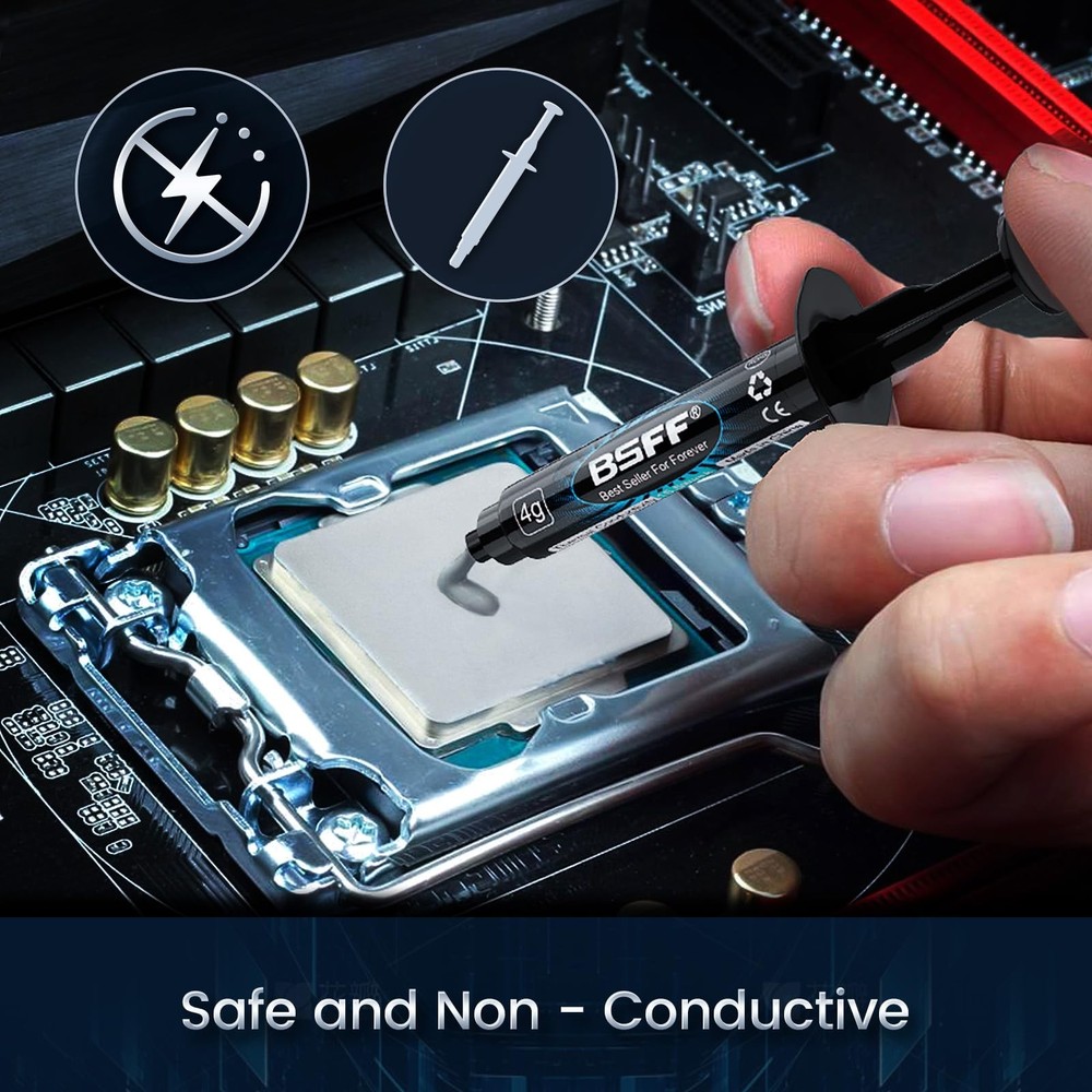 8g Thermal Paste Toolkit CPU Compound Heatsink IC Processor High Performance