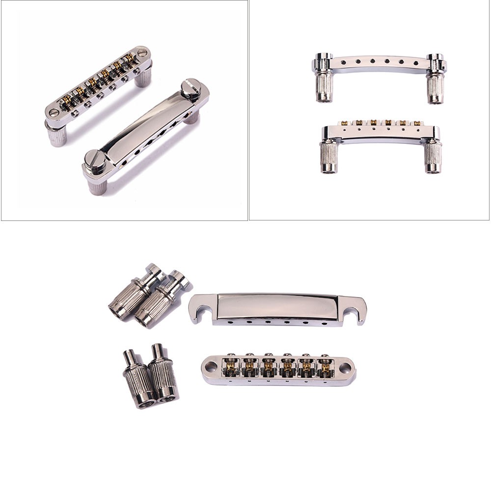 Roller Saddle Tune-O-Matic Guitar Bridge Tailpiece Stud for LP SG Replace