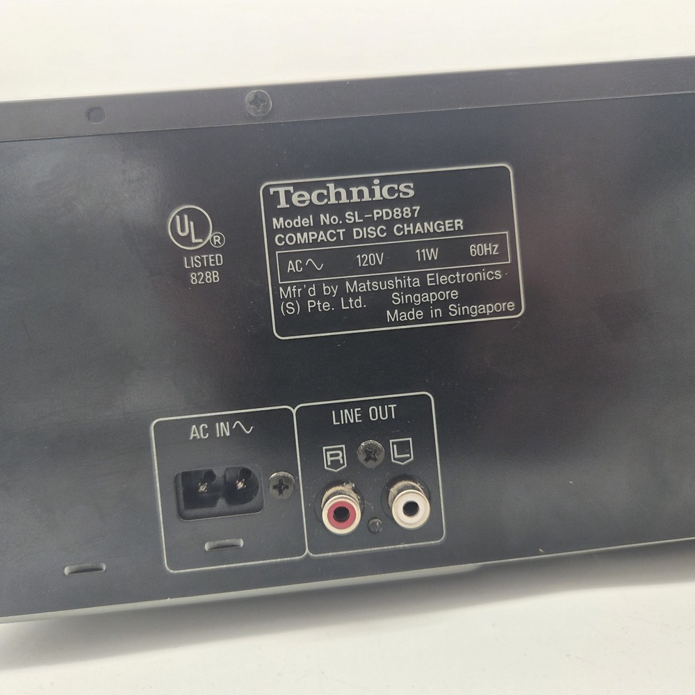 Technics SL-PD887 5-Disc CD Changer Player MASH - Tested Works - No Remote