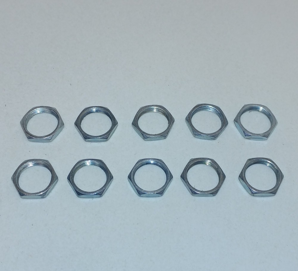 10x Ten 1/2" Toggle Switch Nuts Other Switches Secure Retaining Nut Replacement