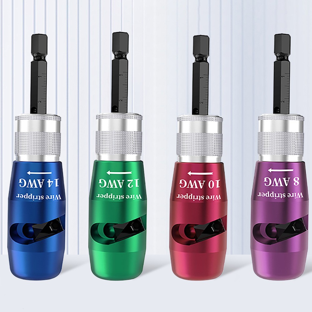 Wire Stripper For Drill Wire Stripping Twisting Tool Upgrade Electrical W/ Case