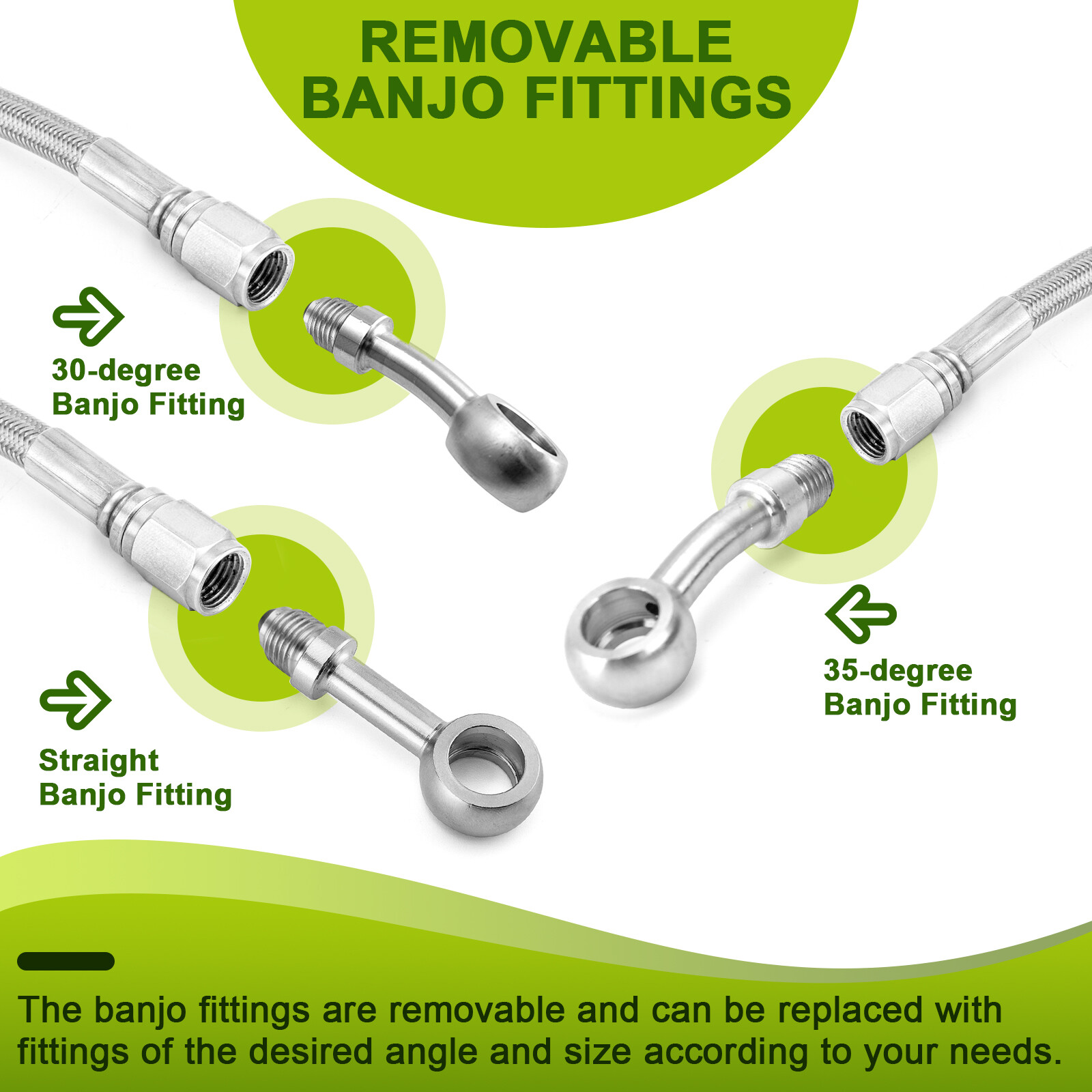 MOFUN 14" 16" Handlebar Brake/Clutch/Throttle Cable for Harley Deluxe 11-14 ABS