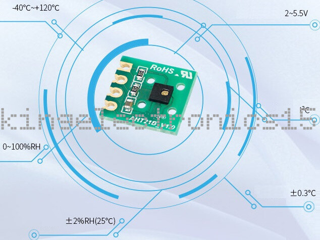 AHT21 Digital Temperature & Humidity Sensor Detection Module I2C Communication