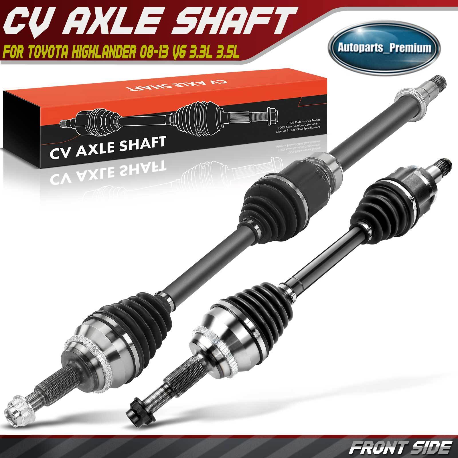 2x Front Left & Right CV Axle Assembly for Toyota Highlander 08-13 V6 3.3L 3.5L